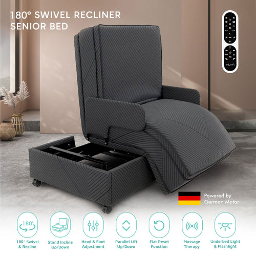 180° Swivel Recliner Senior Bed